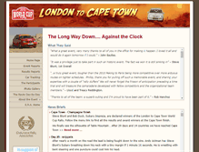 Tablet Screenshot of londoncapetownrally.com